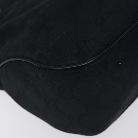 GUCCI GG Canvas Jackie Hand Bag Black Silver - Picture 11 of 16